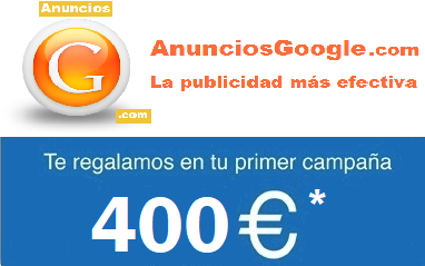 cupón de 400€ en saldo Google Ads